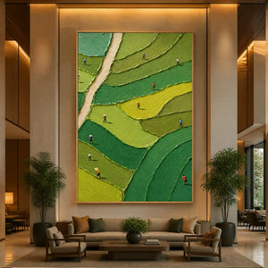 Fairway Patchwork in a refined hotel interior with wood frame