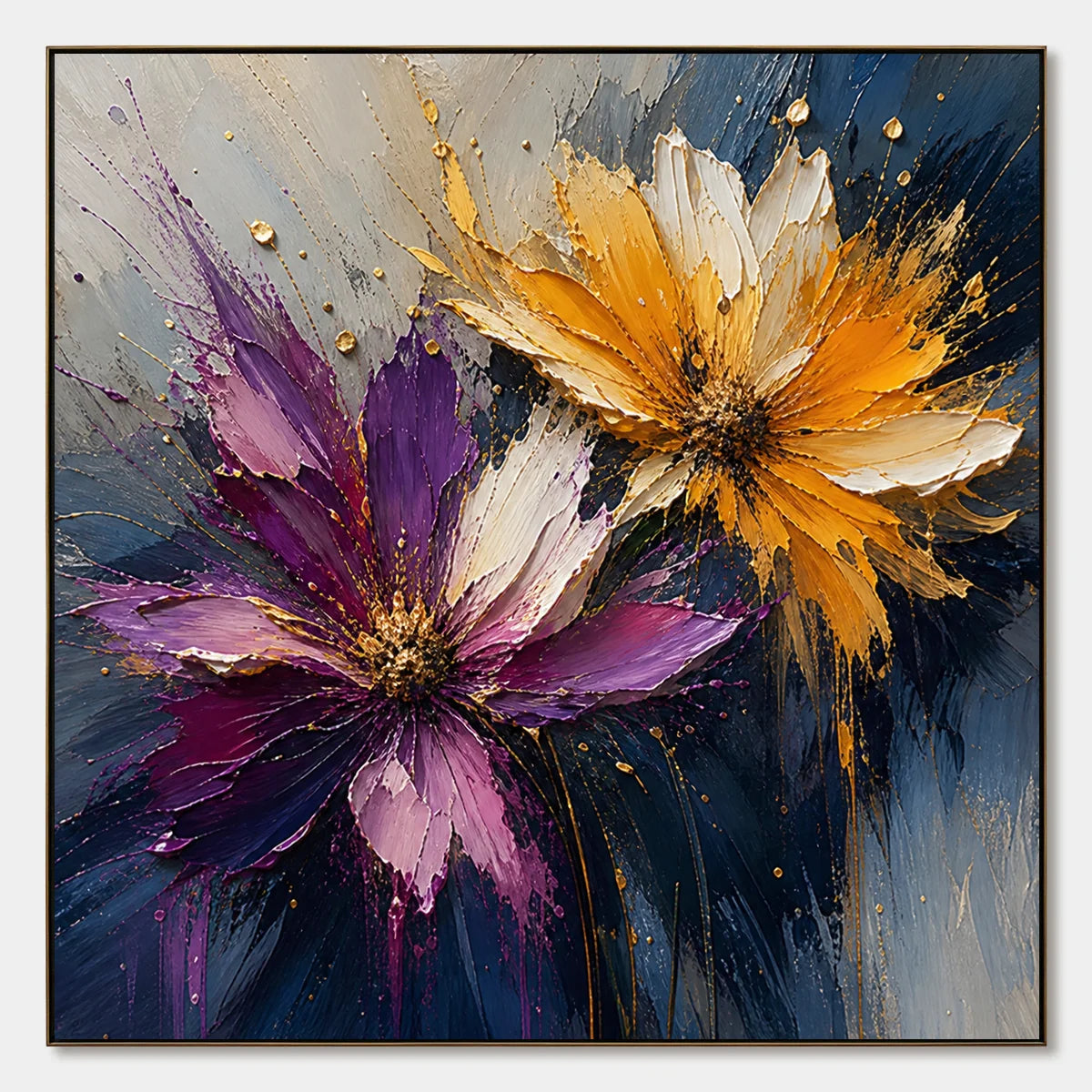 Nocturne Petals hand-painted artwork