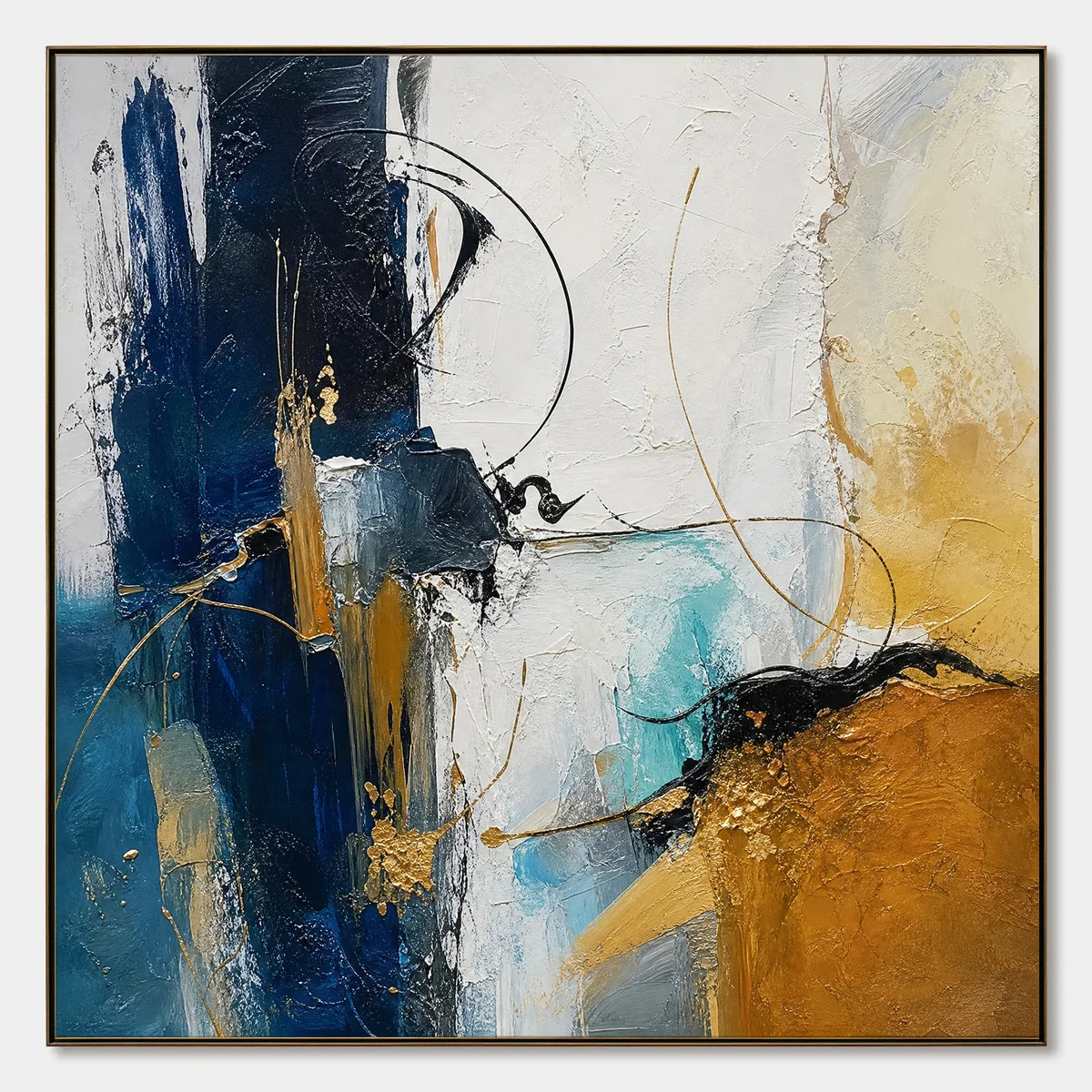 Azure Faultline hand-painted artwork
