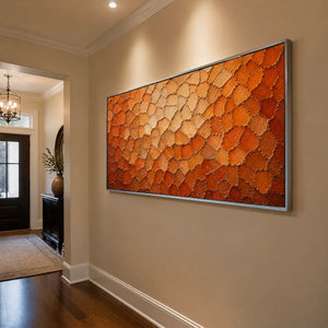 Ember Scale Field in a refined entry hall with silver frame