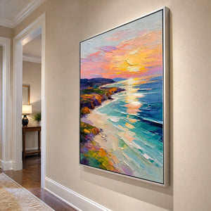 Prism Cove in a refined entry hall with silver frame