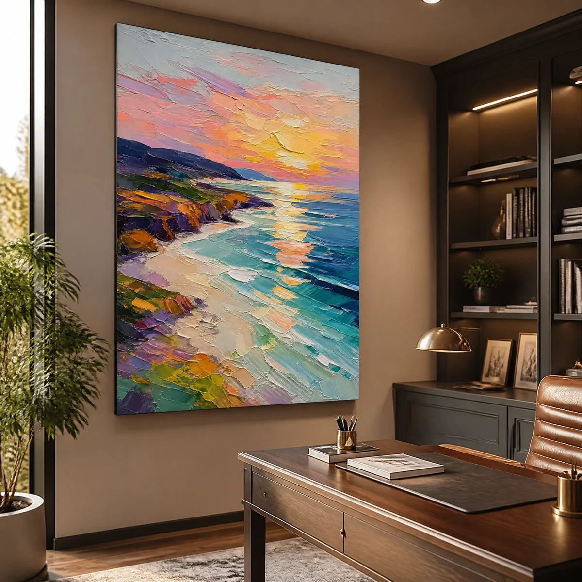 Prism Cove in a refined office, frameless