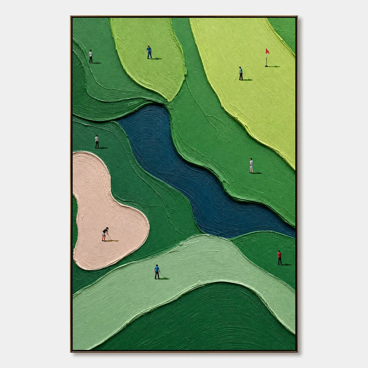 Emerald Fairways hand-painted artwork