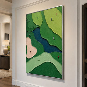 Emerald Fairways in a refined entry hall with silver frame