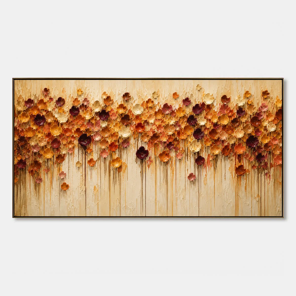 Amber Bloom Cascade hand-painted artwork