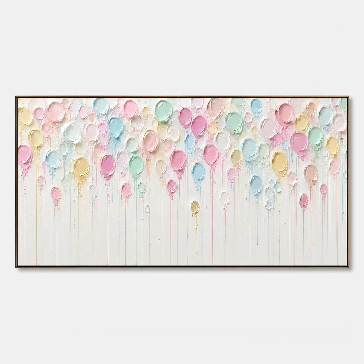 Pastel Petal Rain hand-painted artwork