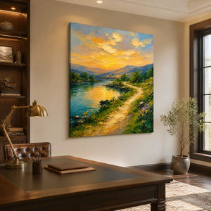 Sunpath Valley in a refined office, frameless