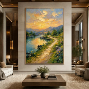 Sunpath Valley in a refined hotel interior with wood frame
