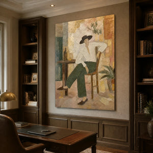 Studio Afternoon in a refined office, frameless