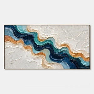 Tidal Ribbon hand-painted artwork