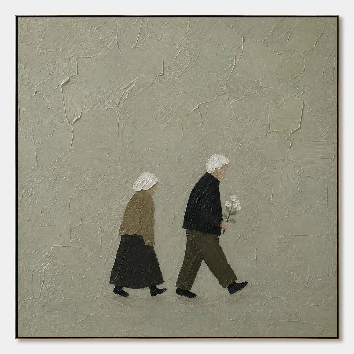 Companions In Silence hand-painted artwork