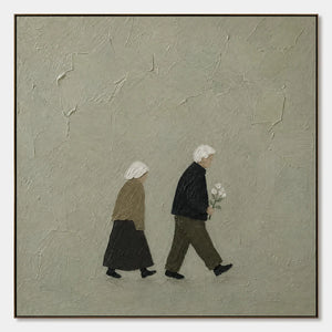 Companions In Silence hand-painted artwork