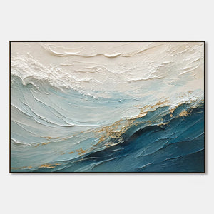 Open Water Crest hand-painted artwork