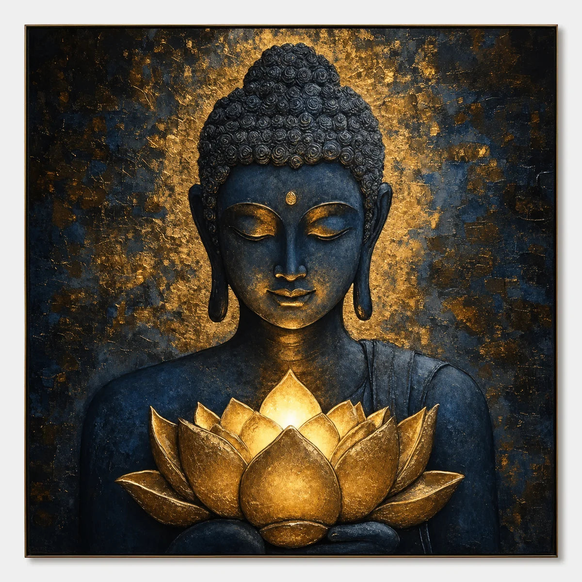 Lotus Stillness hand-painted artwork