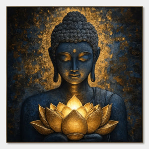 Lotus Stillness hand-painted artwork