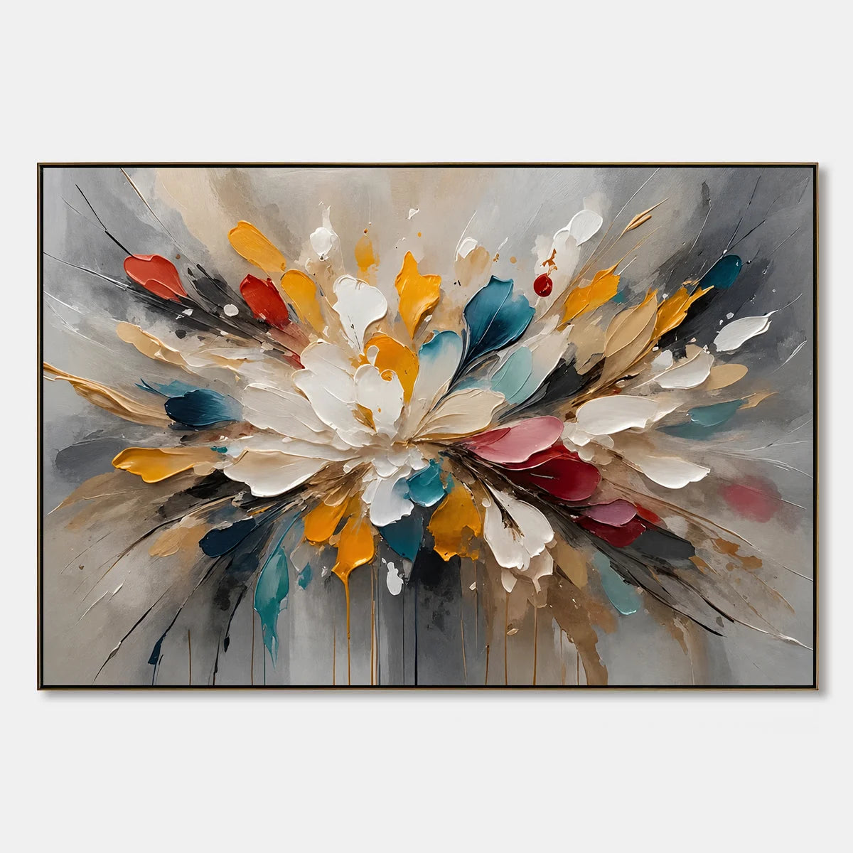 Petal Explosion hand-painted artwork