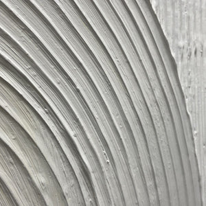 Beige Textured Arches Diptych by Isabella Rossi: Textured abstract painting set of 2 with neutral tones