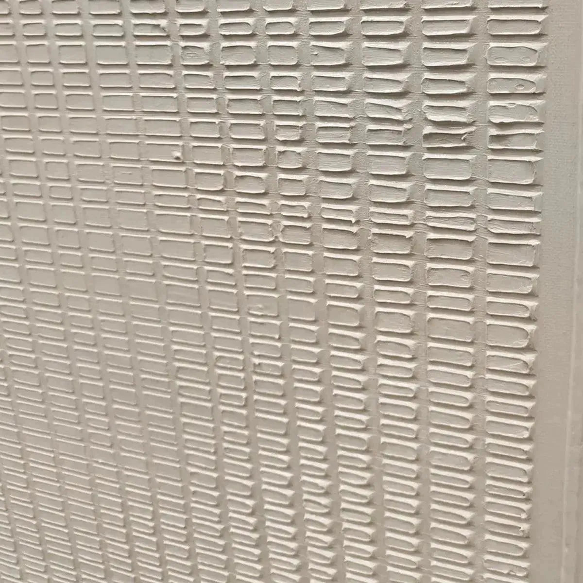 Beige Texture Diptych by Javier Ramirez - Textured abstract painting with minimalist design in neutral tones, modern decor.