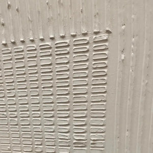 Beige Texture Diptych by Javier Ramirez - Textured abstract painting with minimalist design in neutral tones, modern decor.