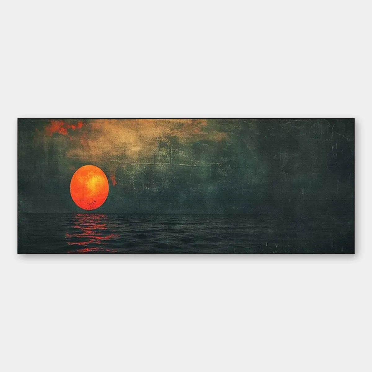 Sunset Painting, Panoramic Wall Art