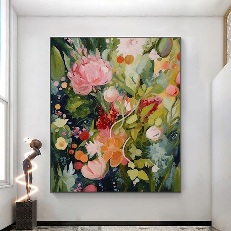 Textured Floral Art
