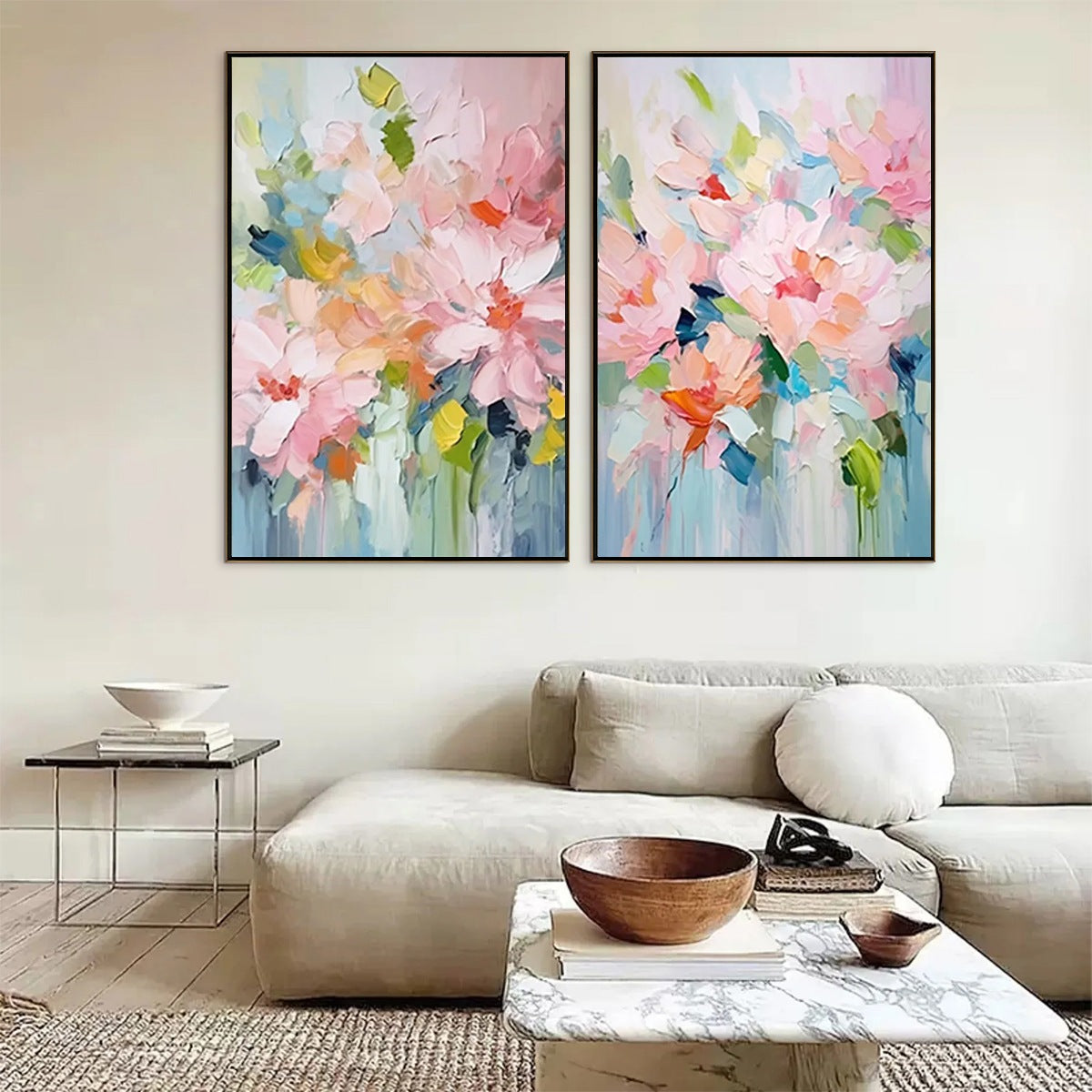 オリジナル油彩原画CLAUDE MANOUKIAN FlowerBarbizon Solar Flare-Original yellow carnation Painting-Realistic art