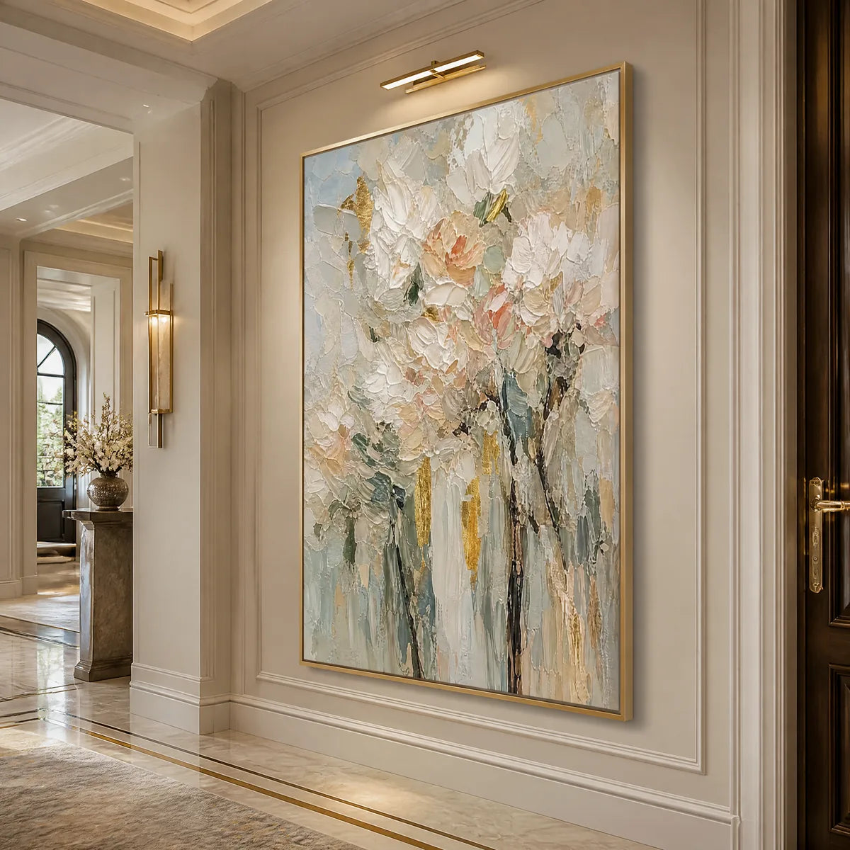 BLUSH GARDEN: Pastel Floral Bouquet Painting