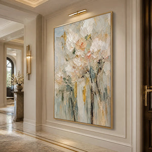 BLUSH GARDEN: Pastel Floral Bouquet Painting
