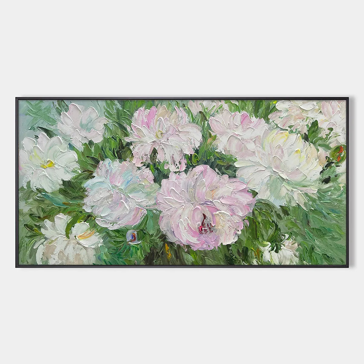 BLUSHING PEONIES: Floral Painting in Soft Pink and White