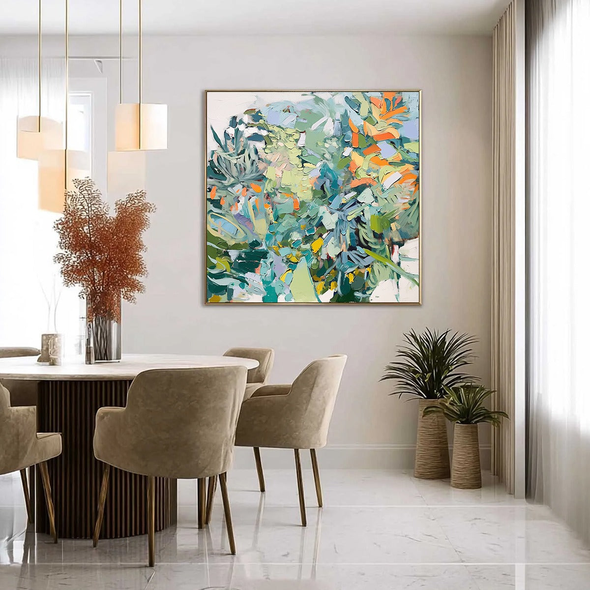 BOTANICAL RHAPSODY: Abstract Impressionist Floral Painting