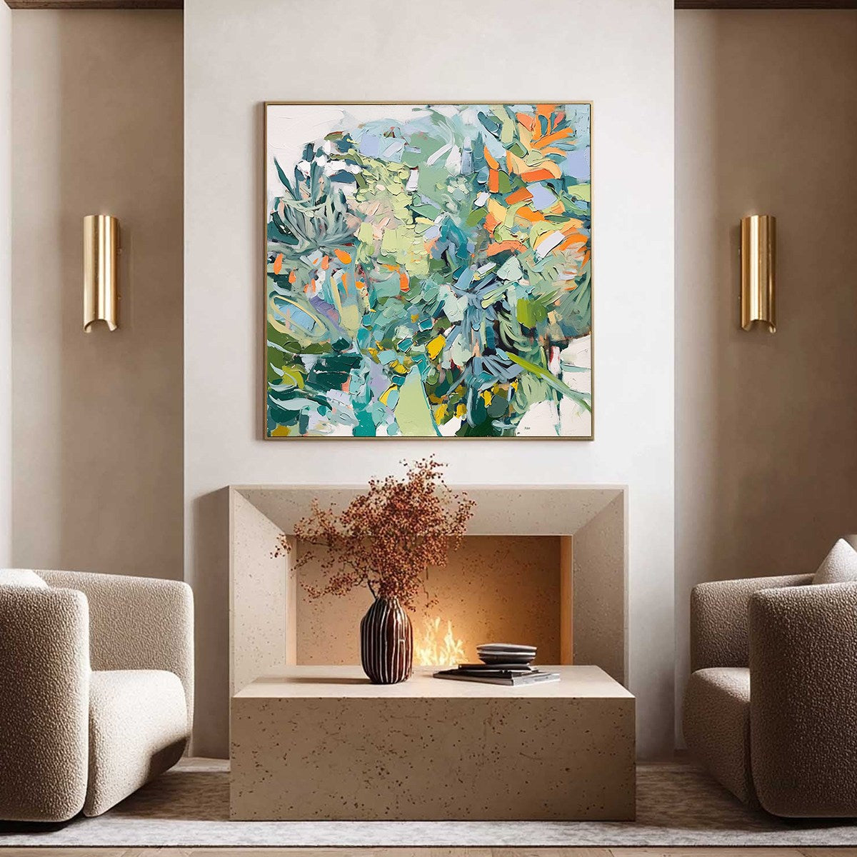 BOTANICAL RHAPSODY: Abstract Impressionist Floral Painting