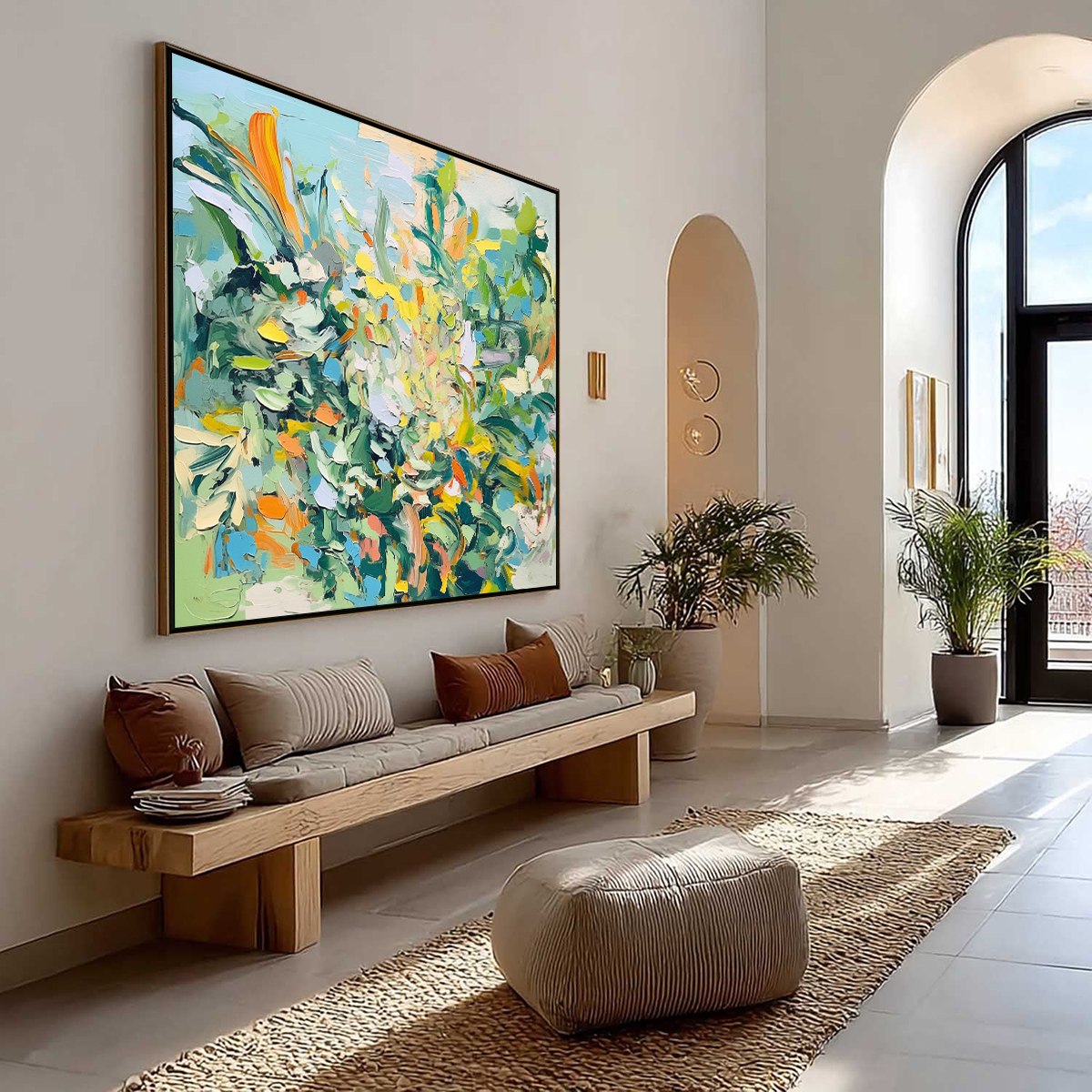 BOTANICAL WHIRL: Abstract Impressionist Floral Painting