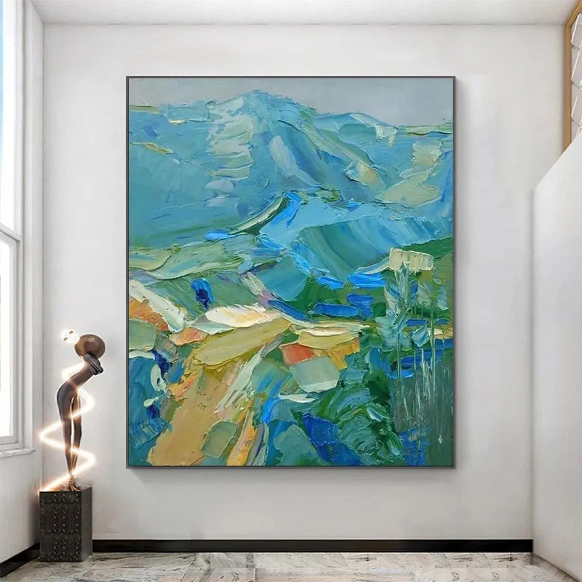 Textured Mountain Wall Art | Original Impasto Painting – MontCarta