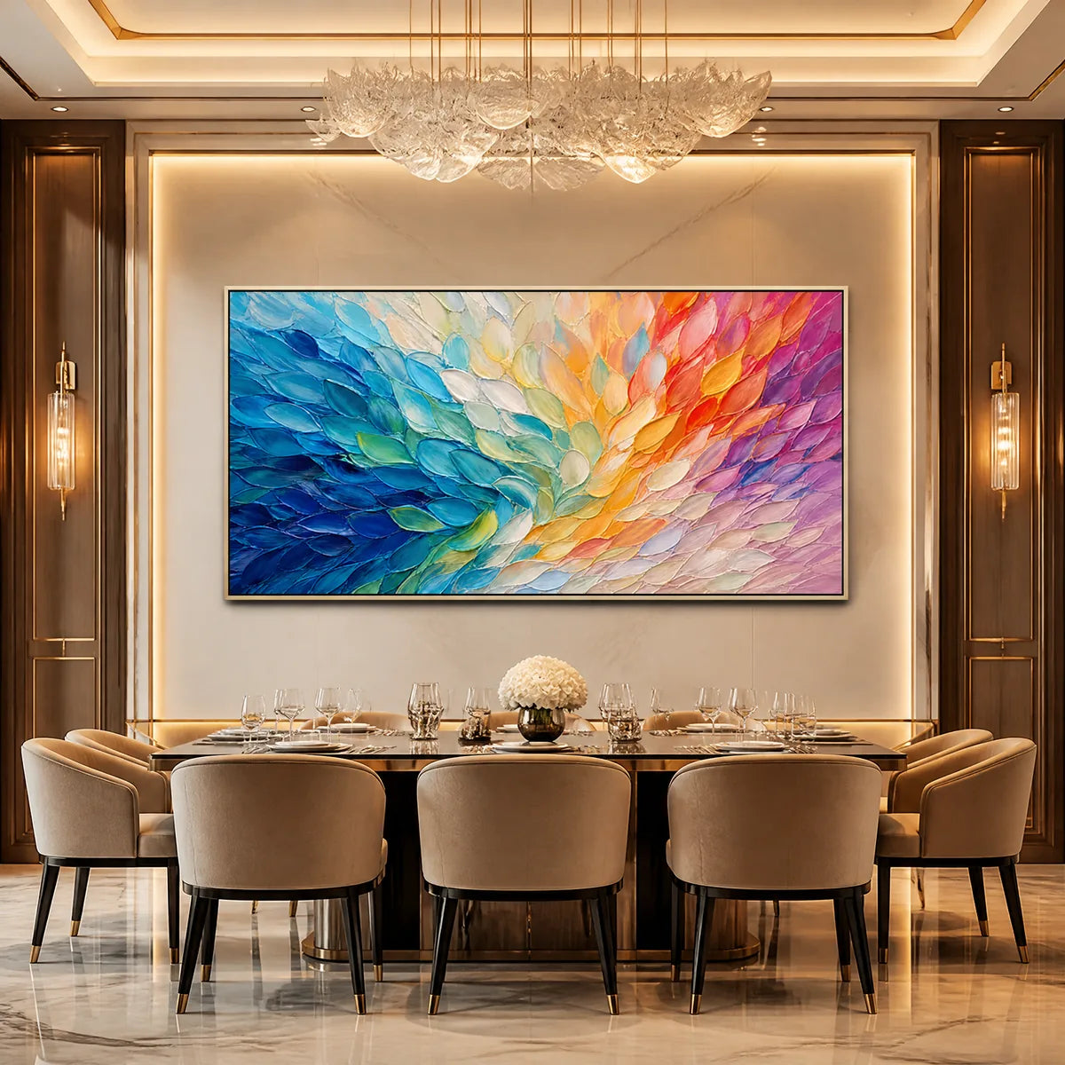 CARNIVAL WINGS: Colorful Wing Abstract Painting