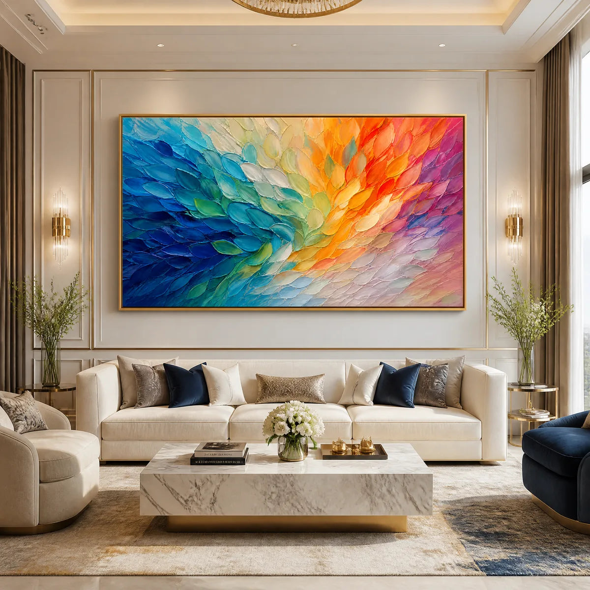 CARNIVAL WINGS: Colorful Wing Abstract Painting