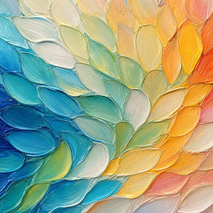 CARNIVAL WINGS: Colorful Wing Abstract Painting