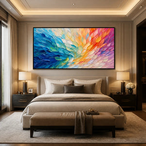 CARNIVAL WINGS: Colorful Wing Abstract Painting