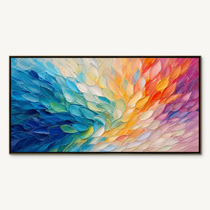 CARNIVAL WINGS: Colorful Wing Abstract Painting