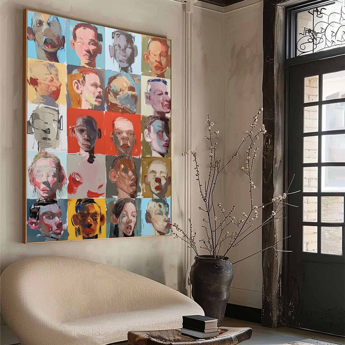 CHORUS OF FACES: Expressive, Textured Portrait Series