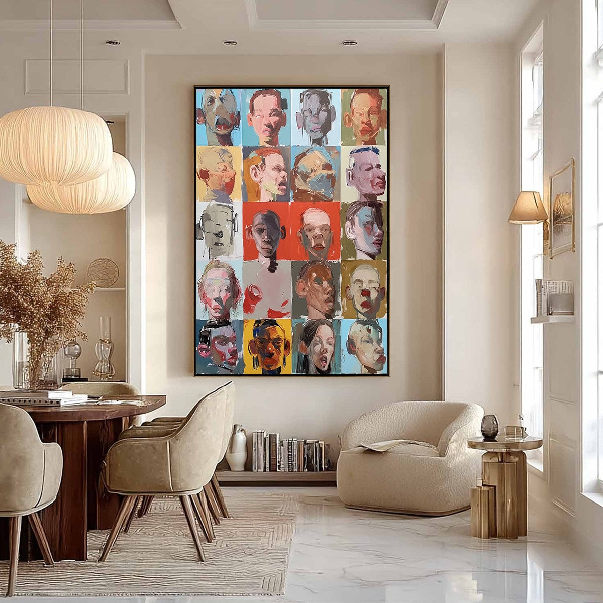 CHORUS OF FACES: Expressive, Textured Portrait Series