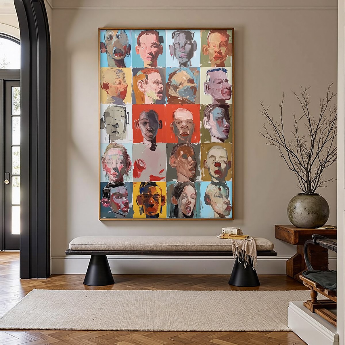 CHORUS OF FACES: Expressive, Textured Portrait Series