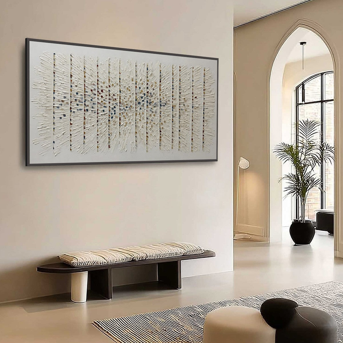 CHROMA PULSE: Textured Wabi Sabi Abstract Painting