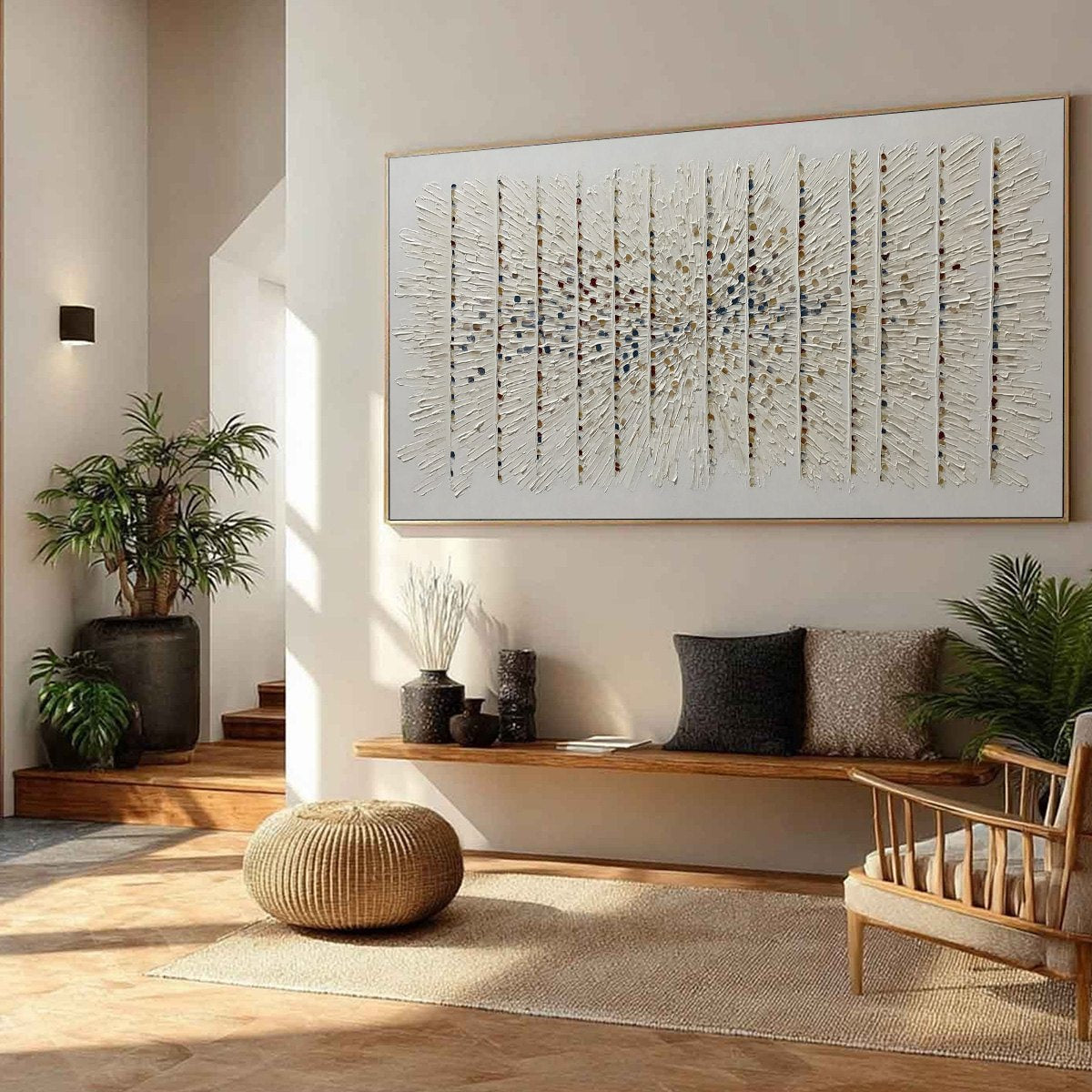 CHROMA PULSE: Textured Wabi Sabi Abstract Painting