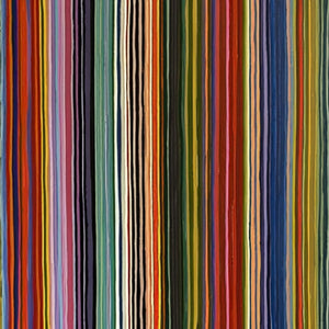 CHROMATIC CASCADE: Colorful Vertical Abstract Painting with Flowing Lines