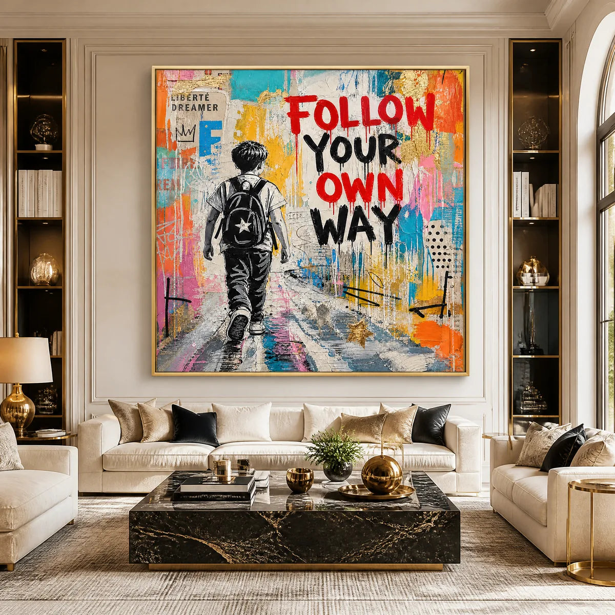 CITY COURAGE: Urban Pop Art Inspirational Painting