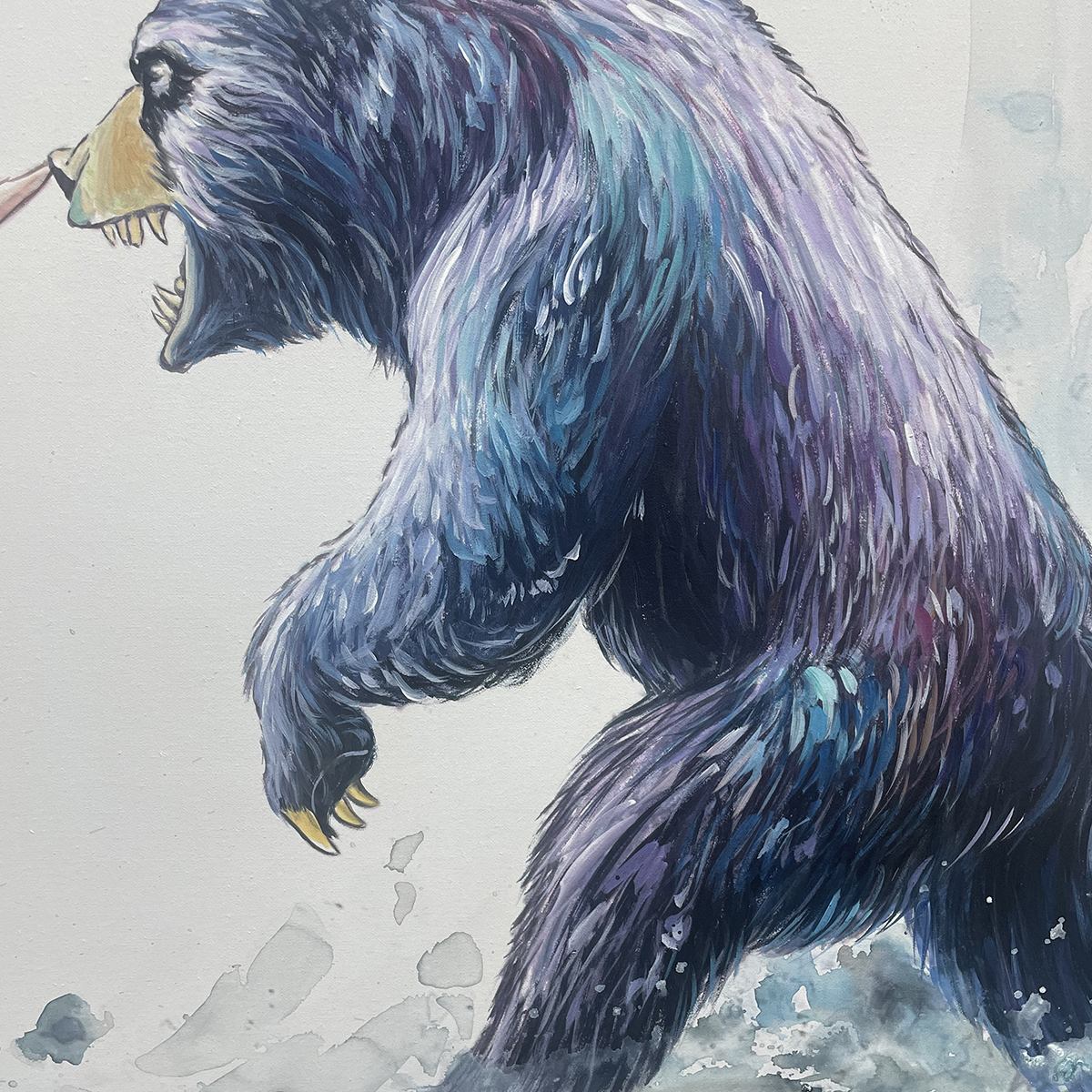 CLASH_OF_FORCES_Panoramic_Wildlife_Oil_Painting