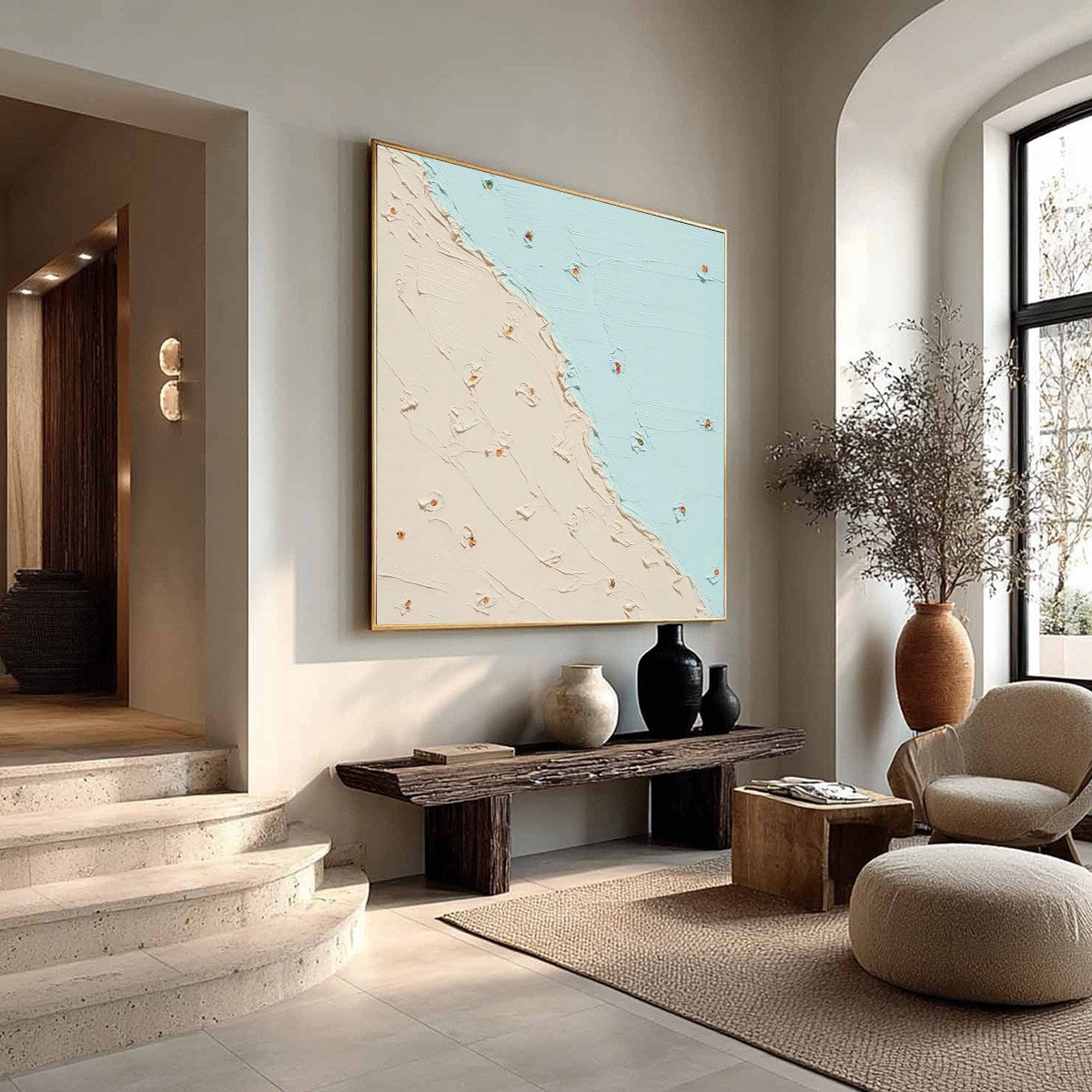 COASTAL DAYDREAM original textured abstract beach painting