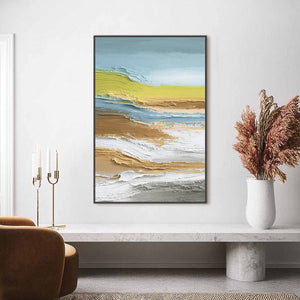 COASTAL DRIFT original textured abstract landscape painting