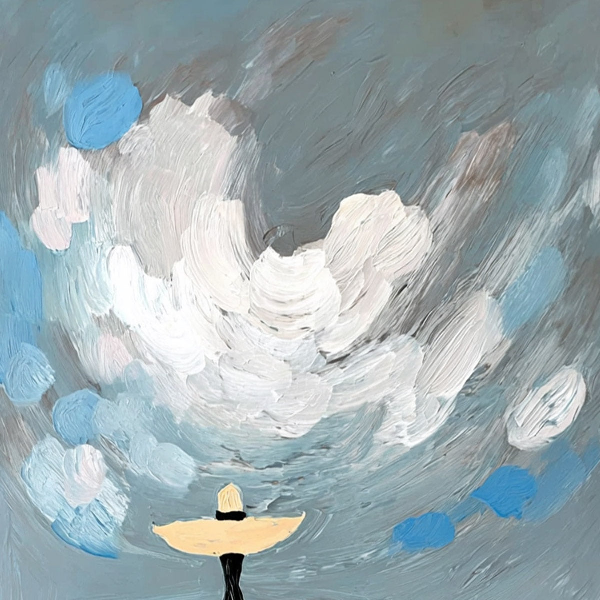 COASTAL REVERIE: Expressive Figurative Beach Landscape Painting