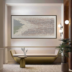 COASTAL RHYTHM: Textured Wabi Sabi Abstract Horizontal Wall Art